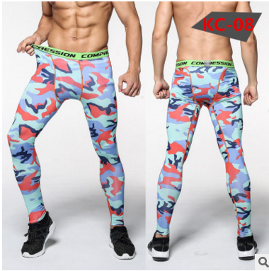 Pantalones de Compresión Camuflaje para Hombre - Leggings Deportivos Ajustados - Image 28