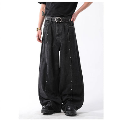 Pantalones Vaqueros Rectos Vintage Estilo Americano con Acabado Desgastado - Image 3