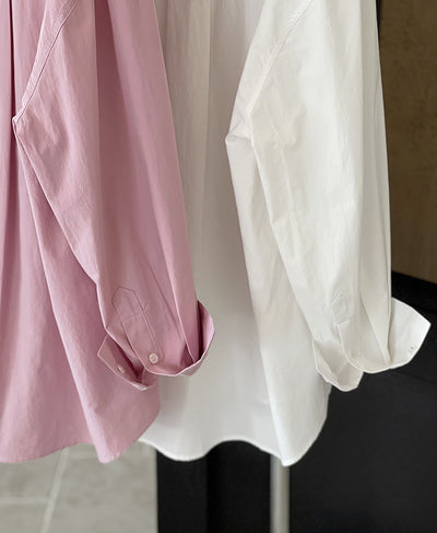Camisa de Diseño Coreano con Cuello Solapa y Manga Larga - Image 13