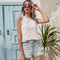 Blusa Encaje Escotado Halter sin Mangas