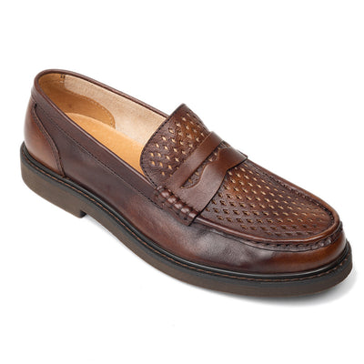 Mocasines de Cuero con Sistema de Un Pedal para Hombre - Comodidad Casual - Image 11