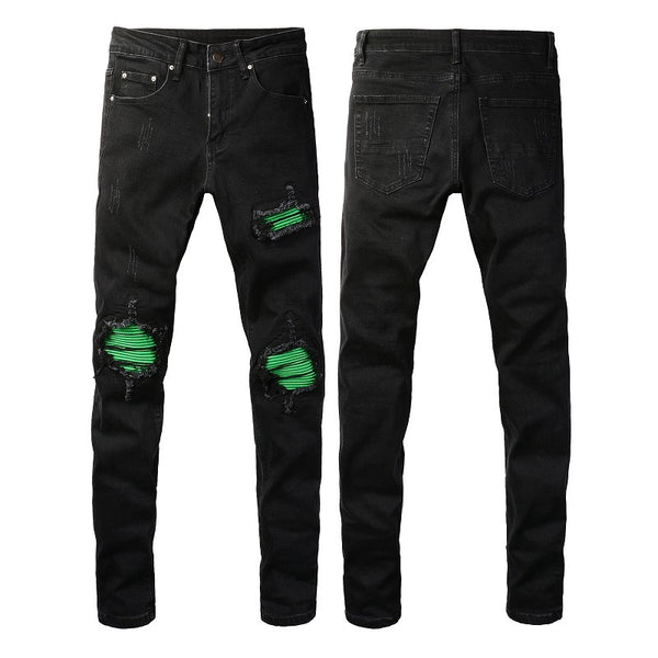 Jeans Green Patch con Lavado American Street