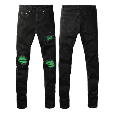 Jeans Green Patch con Lavado American Street