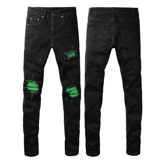 Jeans Green Patch con Lavado American Street