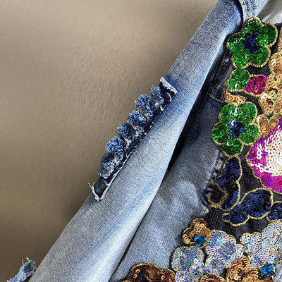 Chaqueta Denim Reforzada con Tachuelas de Diamante - Image 6