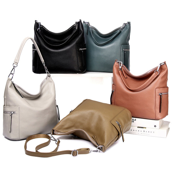 Bolso Mensajero de Cuero Premium Estilo Europeo - Portátil y Elegante