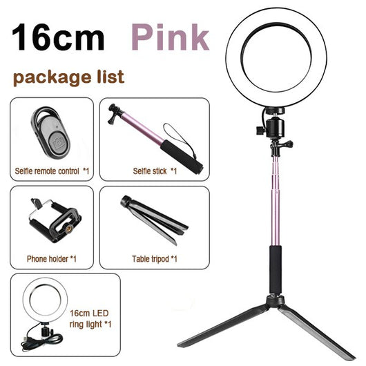 Kit de Luz Ring LED con Trípode y Soporte para iPhone y Dispositivos Apple - Image 9
