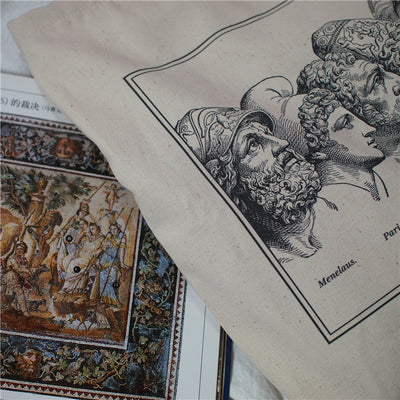 Bolsa de Lona Trojan Portrait con Asa Única para Mujer - Image 8