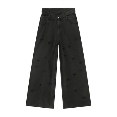 Pantalones Vaqueros Rotos Ancho Estilo Otoño para Hombre - Image 2