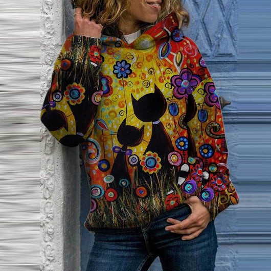 Suéter Estampado para Mujer con Diseño de Gatos - Image 8