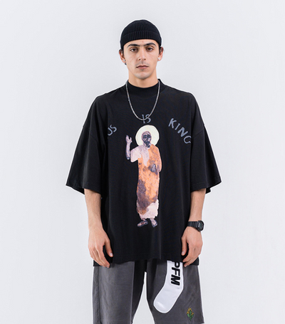 Camiseta Suelta Hip Hop Street de Manga Corta - Image 5