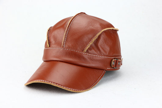Gorra de Béisbol Unisex Cuero Genuino Estilo Coreano para Otoño e Invierno - Image 8