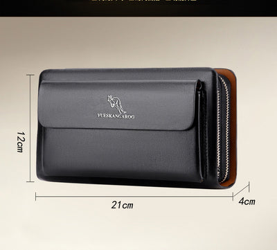 Cartera Ejecutiva Kangaroo Color Sólido para Hombre - Image 6