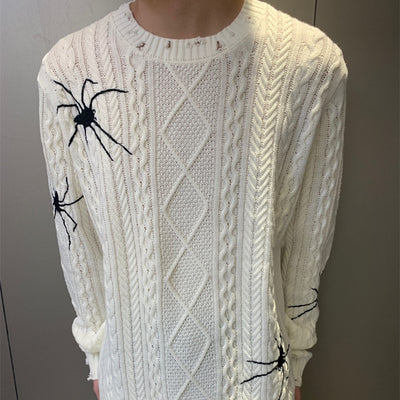 Suéter Unisex con Patrón de Araña en Jacquard - Image 9