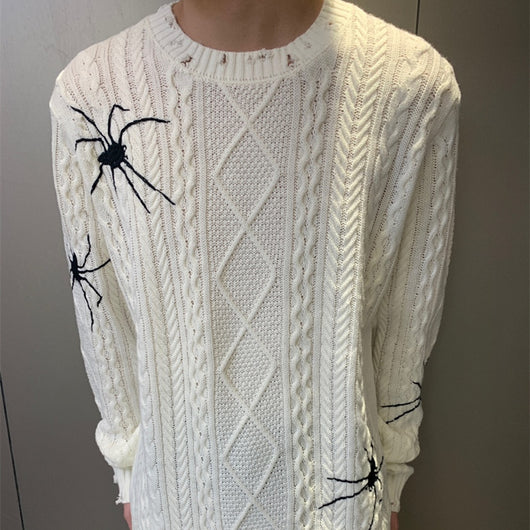 Suéter Unisex con Patrón de Araña en Jacquard - Image 9