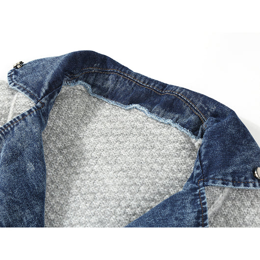 Suéter Tejido Holgado con Efecto Dos Piezas para Mujer - Image 10