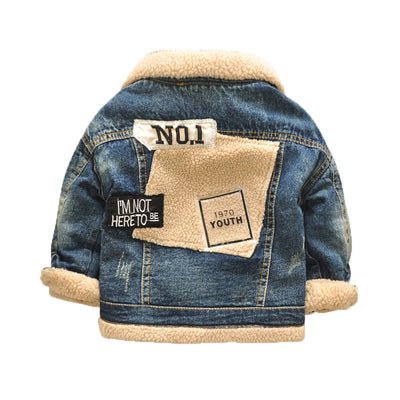 Chaqueta Infantil Acolchada con Cuello de Piel Estilo Coreano - Image 6