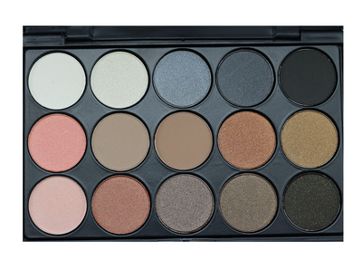 Paleta de Sombras 15 Colores Tierra - Maquillaje Ahumado Profesional - Image 3