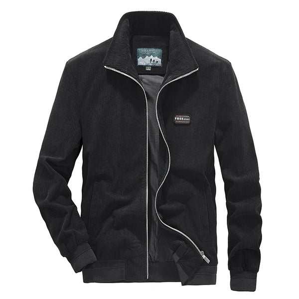 Chaqueta Casual Hombre Cuello Alto Pana Primavera Otoño Estilo Coreano