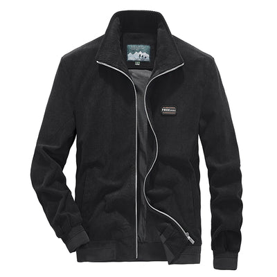 Chaqueta Casual Hombre Cuello Alto Pana Primavera Otoño Estilo Coreano - Image 2