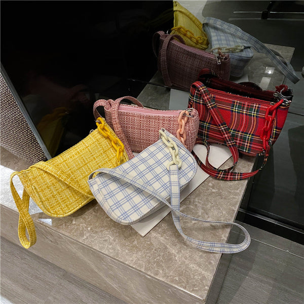 Bolso Baguette Bandolera de Un Hombro - Portátil y Elegante