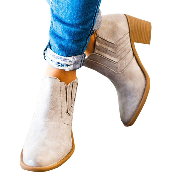 Botines de Tacón Medio