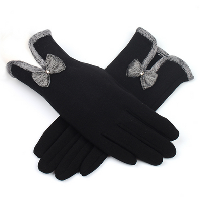 Guantes Térmicos de Invierno para Mujer con Pantalla Táctil y Lazo Decorativo - Image 4