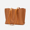 Bolso de Cuero Genuino con Gran Capacidad para el Hombro