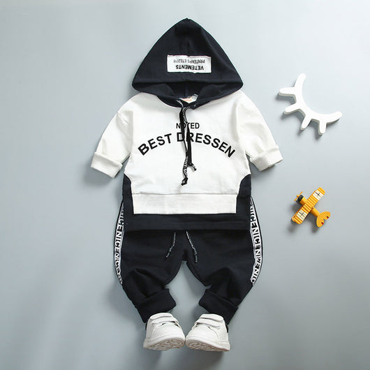 Sudadera con capucha estampado letras para niño - Image 9