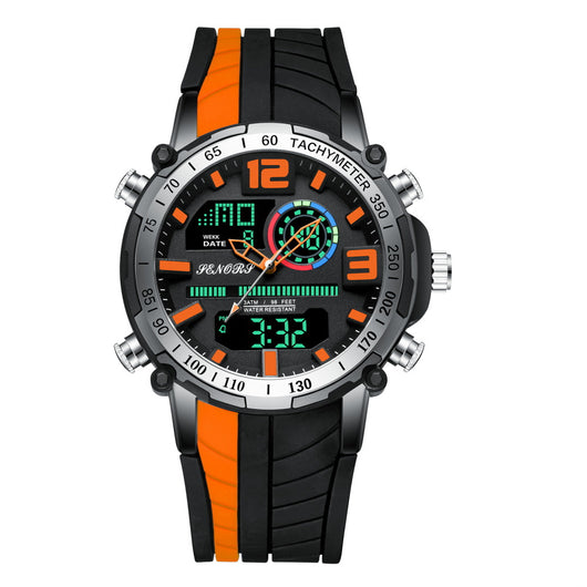 Reloj Deportivo Multifunción con Doble Pantalla para Hombre