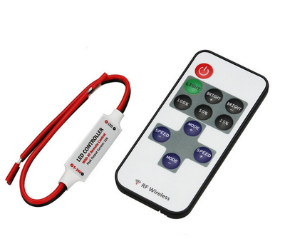 Controlador RF Inalámbrico para Tiras LED 5050 3528 - Regulador 11 Botones
