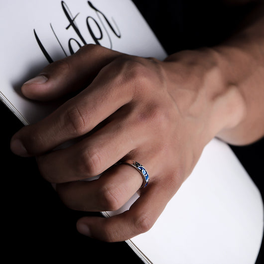 Anillo de Estrella para Hombre con Diseño Abierto de Lujo Exclusivo - Image 5