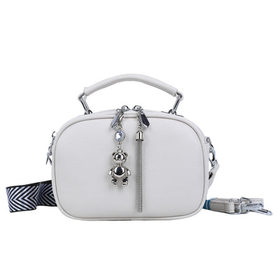 Bolso Cuadrado Pequeño con Costura Decorativa para Mujer - Image 8