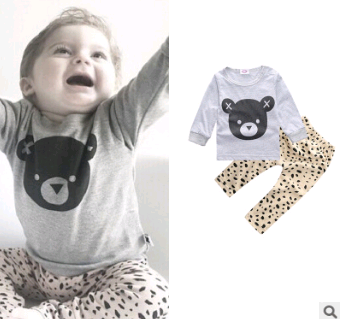 Conjunto de Camisetas Estampadas para Bebé - Manga Larga Primavera Otoño - Image 4