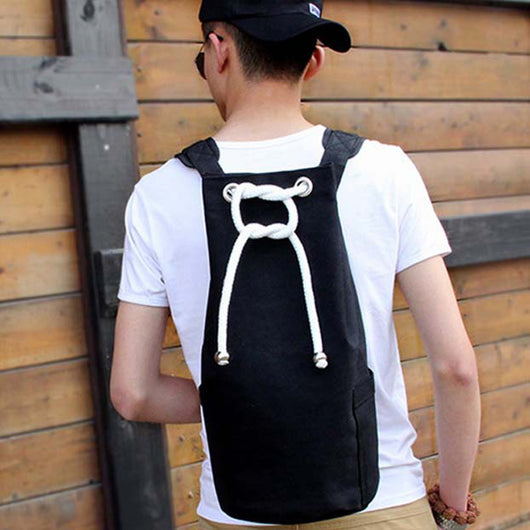 Mochila Deportiva Coreana de Lona - Bolsa Multiusos para Estudiantes y Viajeros