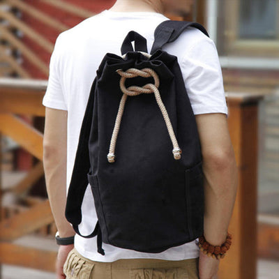 Mochila Deportiva Coreana de Lona - Bolsa Multiusos para Estudiantes y Viajeros - Image 4