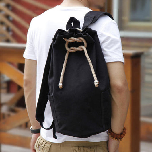 Mochila Deportiva Coreana de Lona - Bolsa Multiusos para Estudiantes y Viajeros - Image 4