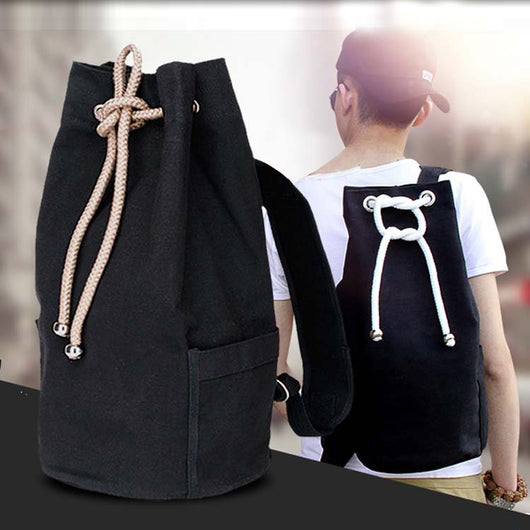 Mochila Deportiva Coreana de Lona - Bolsa Multiusos para Estudiantes y Viajeros - Image 2