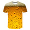 Playera Estampado Cerveza y Burbujas