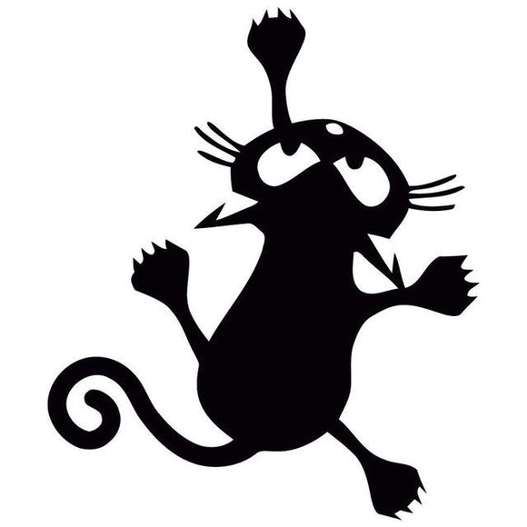 Adhesivo para Auto Gato Silueta Personalizado