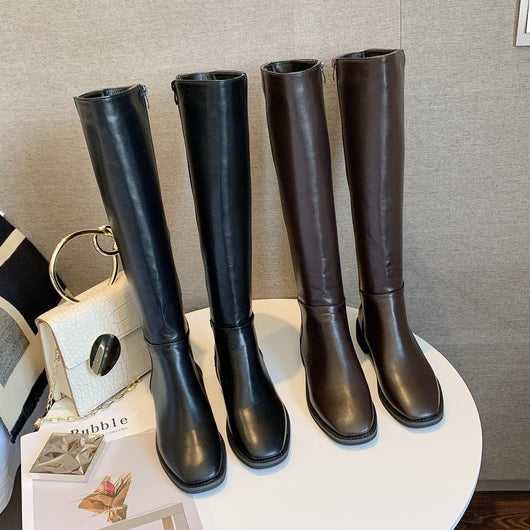 Botas Altas Hasta la Rodilla con Tacón Grueso para Mujer - Image 7