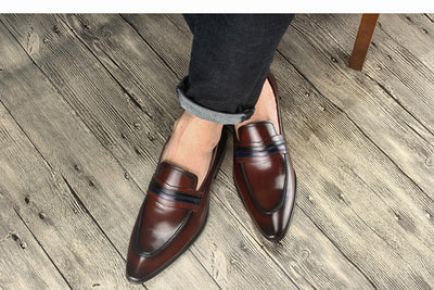Zapatos de Cuero para Hombre Mocasines Elegantes - Image 19