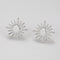 Aretes de Plata 925 Girasol con Diamantes Completos