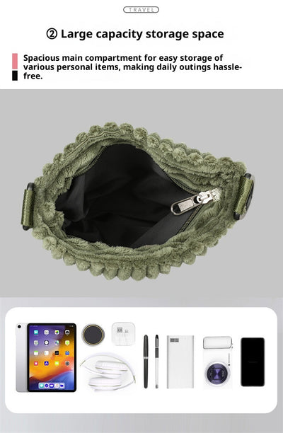 Bolsa Mensajero de Pana para Mujer - Estilo Casual y Funcional - Image 15
