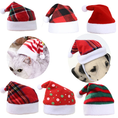 Gorro Navideño Multicolor a Rayas para Mascotas
