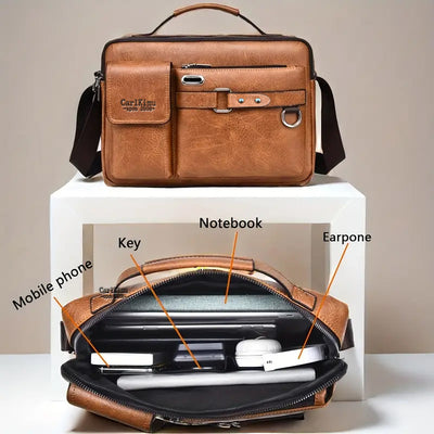 Bolsa Crossbody Commuter Premium para Hombre - Estilo Casual - Image 13