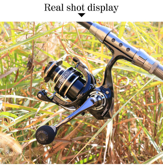 Carrete de Pesca Metal con Caña Telescópica y Rueda de Cebo - Image 10