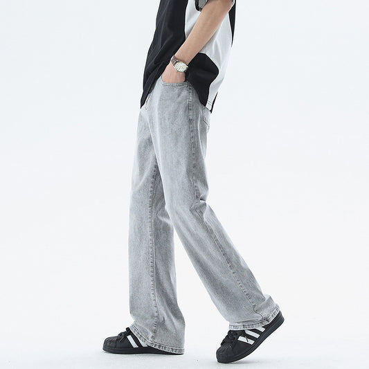 Jeans Casuales Hombre Lavado Americano Gris Bruma - Image 2