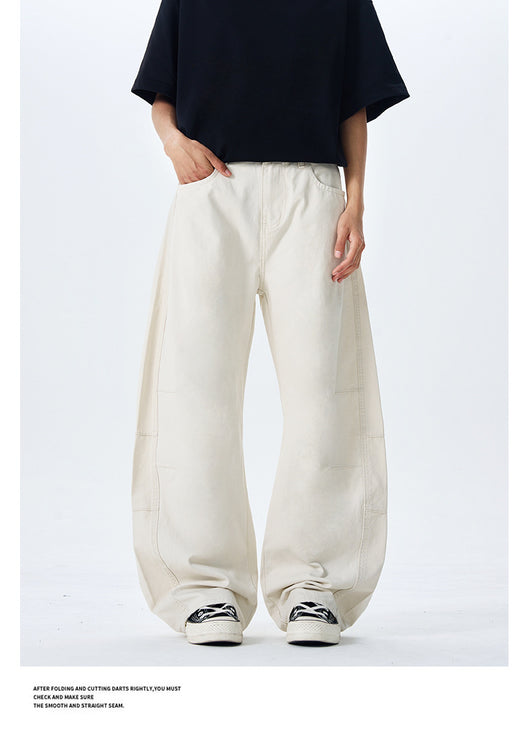 Culotes Retro Americanos Holgados con Pliegues para Hombre - Image 16