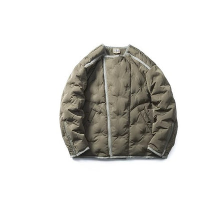 Chaqueta Acolchada Japonesa con Cuello Redondo y Cierre Oblicuo - Image 5